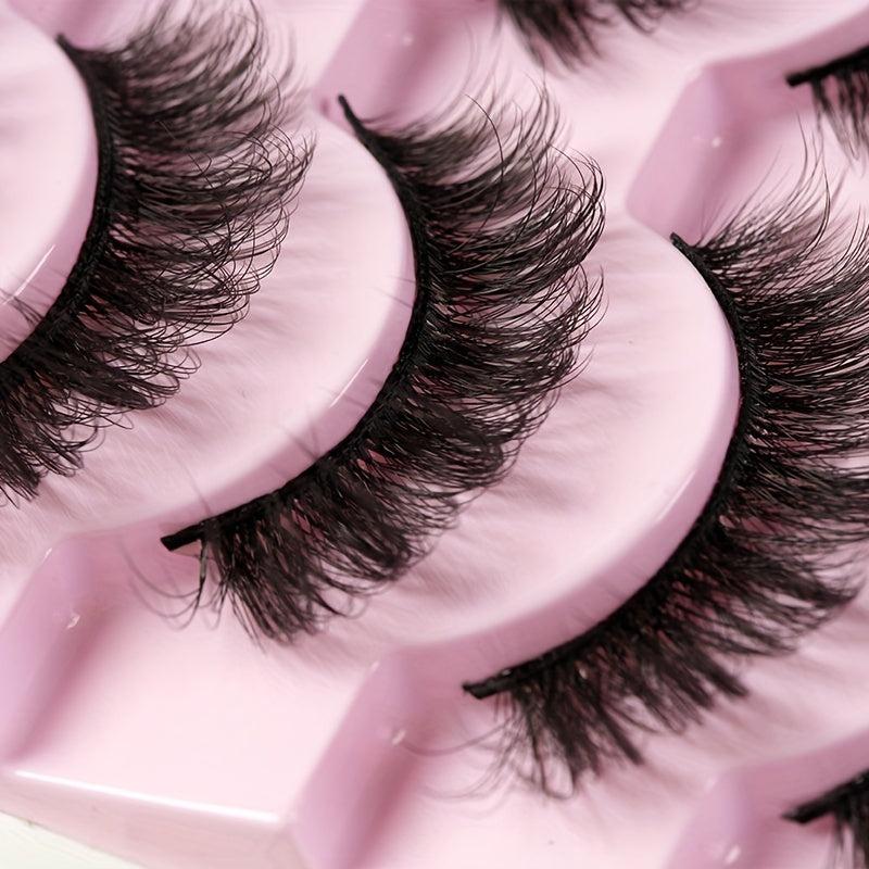 14 Pairs Fluffy Faux Mink Lashes Natural Look False Eyelash Extension
