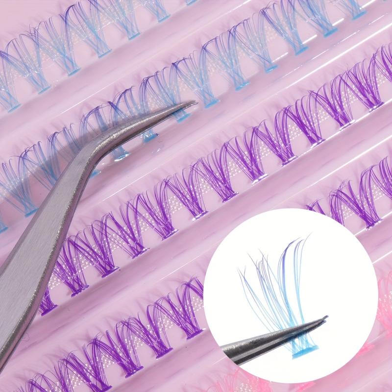200pcs Cluster Lashes Fishtail Grafting Lashes Soft Faux Mink Eyelash Extension