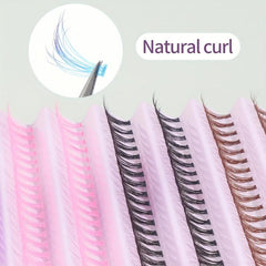 200pcs Cluster Lashes Fishtail Grafting Lashes Soft Faux Mink Eyelash Extension