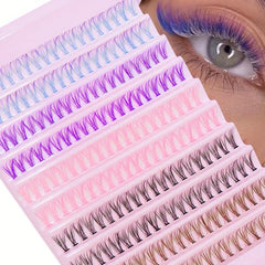 200pcs Cluster Lashes Fishtail Grafting Lashes Soft Faux Mink Eyelash Extension