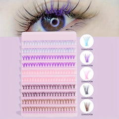 200pcs Cluster Lashes Fishtail Grafting Lashes Soft Faux Mink Eyelash Extension
