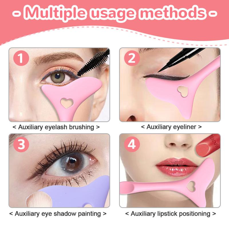 Silicone Eyeliner Stencils Wing Tips Lipstick Aid Makeup Tool