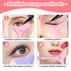 Silicone Eyeliner Stencils Wing Tips Lipstick Aid Makeup Tool