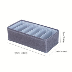 Folding Underwear & Sock Storage Box for Closet Organization