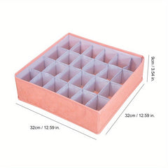 Folding Underwear & Sock Storage Box for Closet Organization