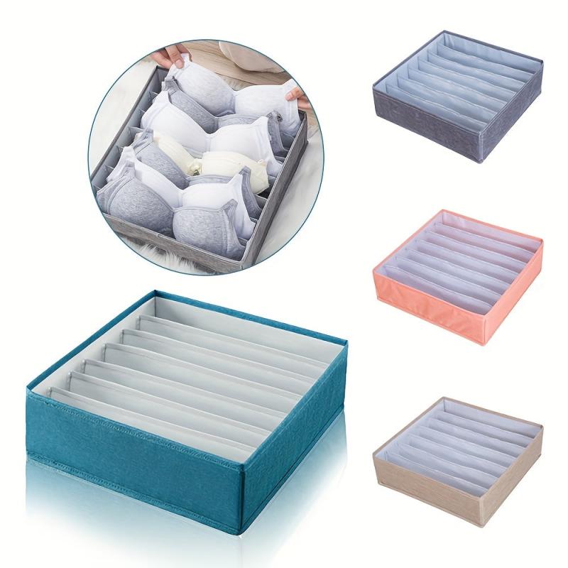Folding Underwear & Sock Storage Box for Closet Organization