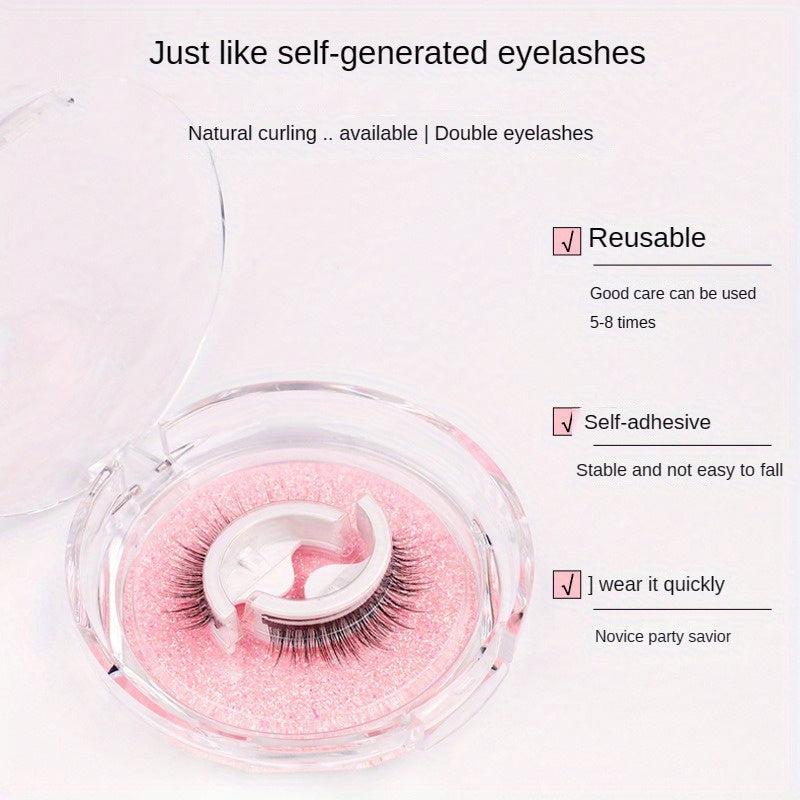 5 Pairs Self Adhesive False Eyelashes Natural Curly Reusable