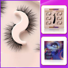 Fluffy Volume 3D Magnetic Chemical Fiber Eyelashes Set