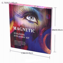 Fluffy Volume 3D Magnetic Chemical Fiber Eyelashes Set