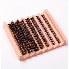 7 Rows C Curl Cluster Eyelashes Wispy Cross Lash Extensions