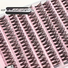 DIY D Curl Volume Individual Lashes 12mm 10 Rows 40p