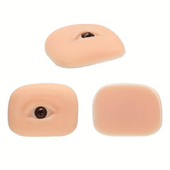 5D Silicone Eyelash Eyebrow Makeup Practice Board Bionic Skin