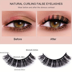 4 Pairs Fluffy Natural Volume Eyelashes Daily Party Makeup