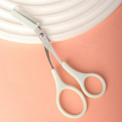 2pcs Eyebrow Eyelash Shaping Set Scissors Comb Lash Curler Makeup Beauty
