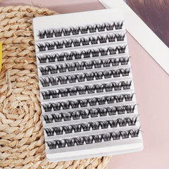 100pcs Segmented False Eyelashes 13 16mm Mixed Thick Curling Lashes