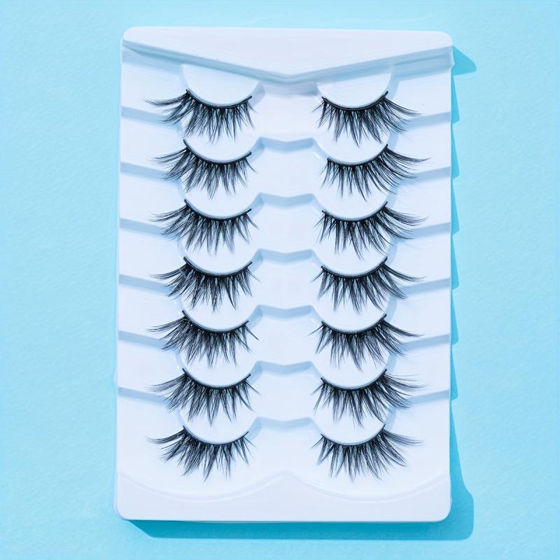 7 Pairs False Eyelashes Short & Long Fox Eye Lashes