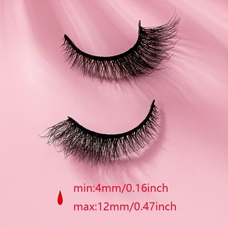 7 Pairs False Eyelashes Short & Long Fox Eye Lashes