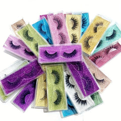 PairS 3D False Eyelashes Fluffy Thick Curling False Lashes