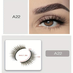 3 Pairs Natural Look 3D Fluffy B Curl Faux Mink False Eyelashes