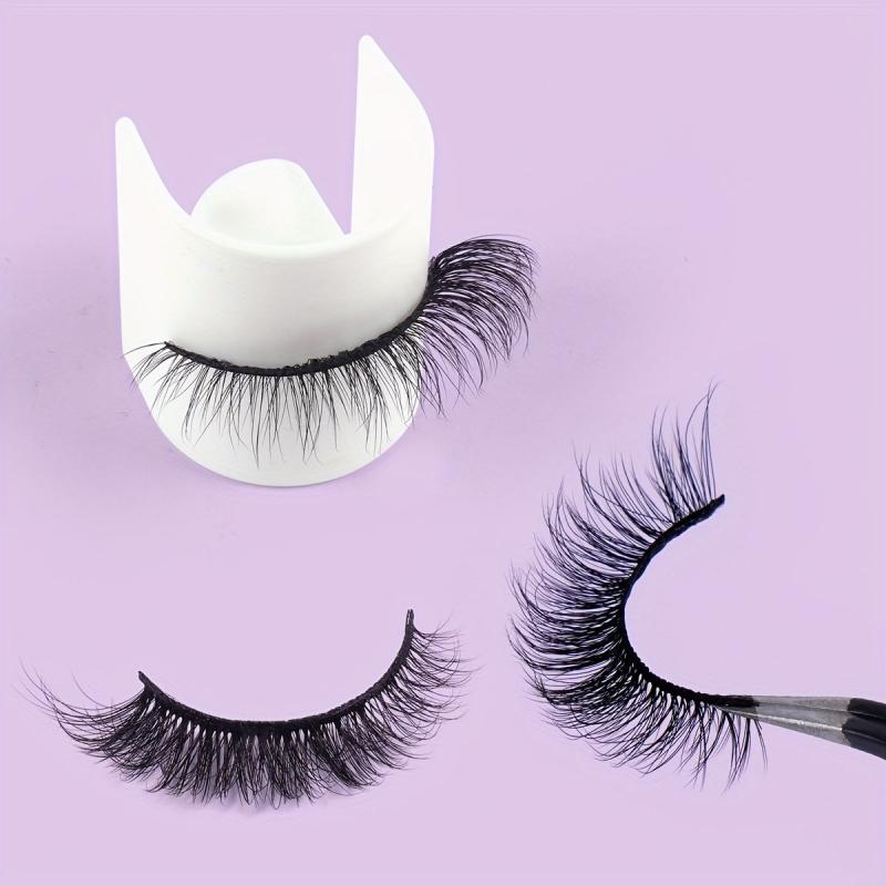 20 Pairs Thick Curling Reusable False Eyelashes For Dating Work Party