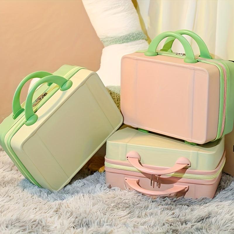 Vintage Portable Suitcase Makeup Box Storage Box Travel Box Makeup Box