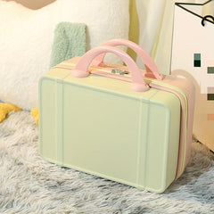 Vintage Portable Suitcase Makeup Box Storage Box Travel Box Makeup Box