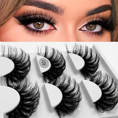 3D Crisscross Curling Long False Eyelashes Extension