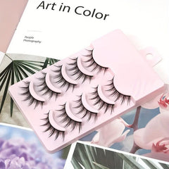 5 Pairs 3D Manga Lashes Faux Mink for Party Makeup