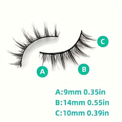 5 Pairs 3D Manga Lashes Faux Mink for Party Makeup