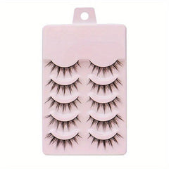 5 Pairs 3D Manga Lashes Faux Mink for Party Makeup