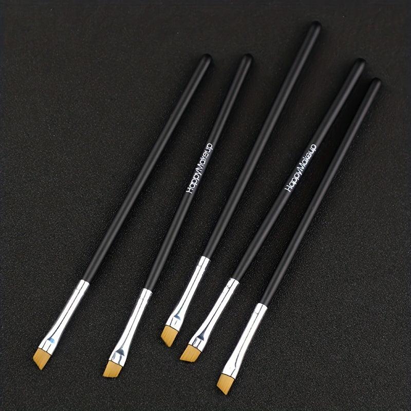 Angled Eyebrow Brush Soft Brush Wood Handle Brush Angled Eyeliner