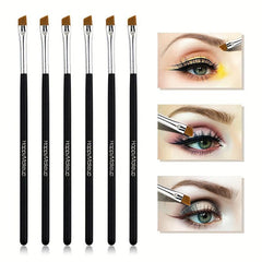 Angled Eyebrow Brush Soft Brush Wood Handle Brush Angled Eyeliner