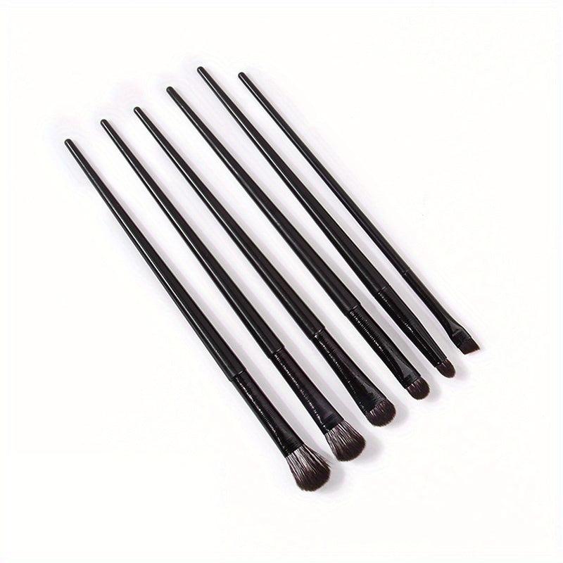 6pcs Makeup Brushes Kit Eyeshadow Eyeliner Beauty Tool Set Kit