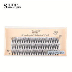 60 Clusters Lashes 8 12mm C Curling Natural Individual False Eyelashes