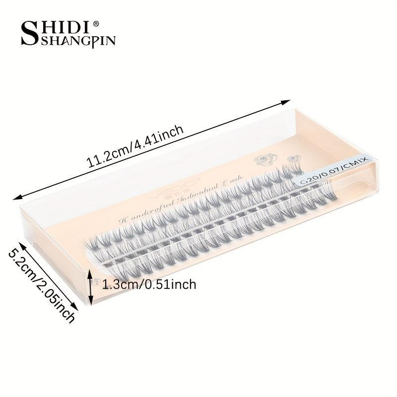 60 Clusters Lashes 8 12mm C Curling Natural Individual False Eyelashes