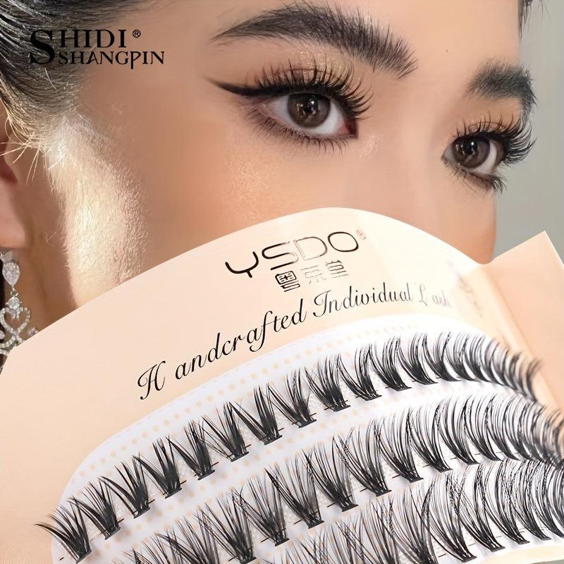 60 Clusters Lashes 8 12mm C Curling Natural Individual False Eyelashes