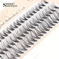 60 Clusters Lashes 8 12mm C Curling Natural Individual False Eyelashes
