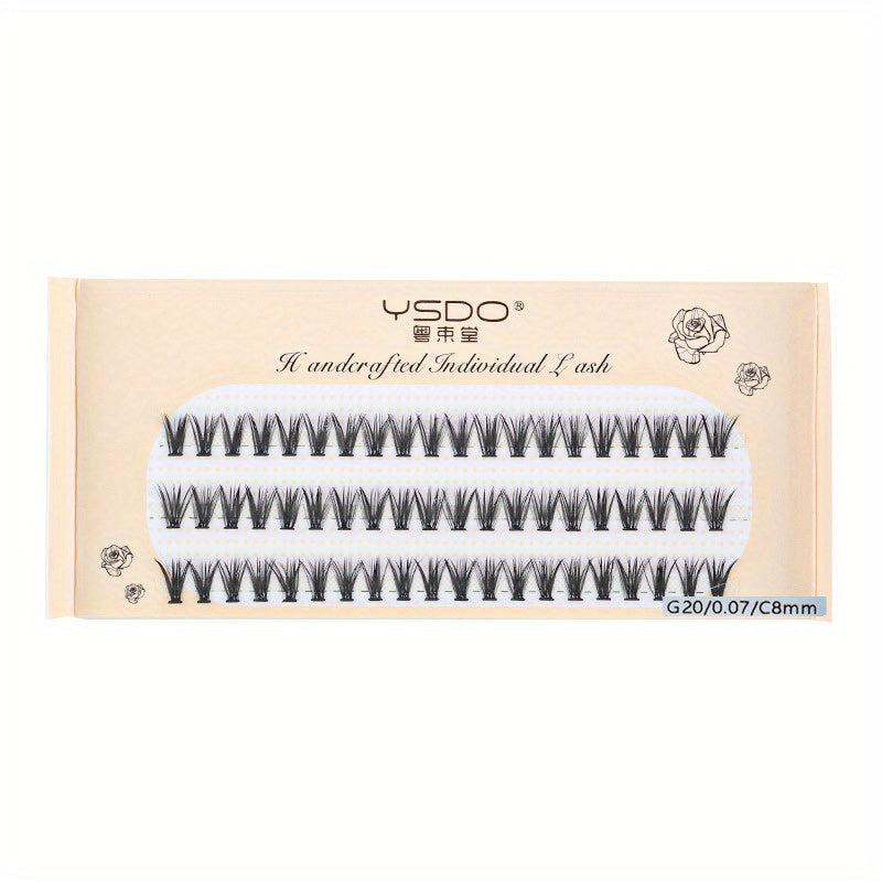60 Clusters Lashes 8 12mm C Curling Natural Individual False Eyelashes