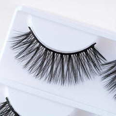 3 Pairs False Eyelashes Reusable Natural Thick Crossed Lashes