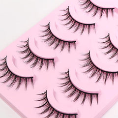 5 Pairs Cartoon Manga False Eyelashes