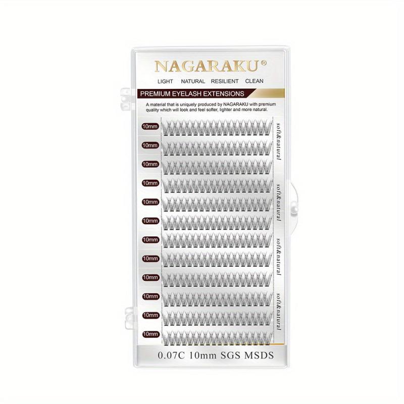 Soft Fishtail Cluster Eyelashes for DIY Individual Lashes Extension