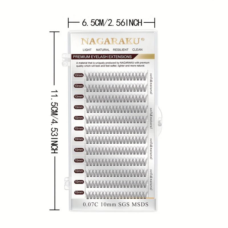 Soft Fishtail Cluster Eyelashes for DIY Individual Lashes Extension