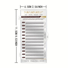 Soft Fishtail Cluster Eyelashes for DIY Individual Lashes Extension