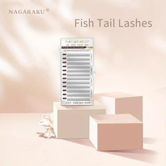 Soft Fishtail Cluster Eyelashes for DIY Individual Lashes Extension