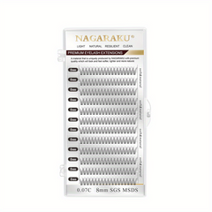 Soft Fishtail Cluster Eyelashes for DIY Individual Lashes Extension