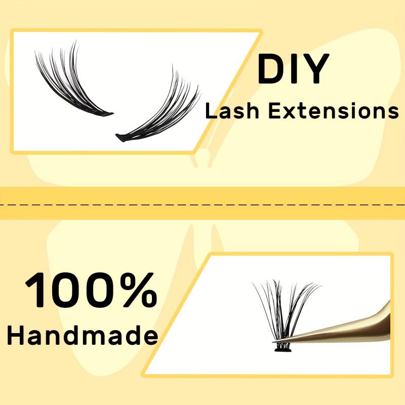 DIY Eyelash Extension Lash Clusters 60Pcs 30P C Curl 10 12 14mm Soft Comfortable
