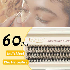 DIY Eyelash Extension Lash Clusters 60Pcs 30P C Curl 10 12 14mm Soft Comfortable