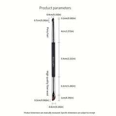 Double Head Sickle Eyeliner Brush Ultra Thin Precision Makeup Brush