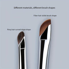 Double Head Sickle Eyeliner Brush Ultra Thin Precision Makeup Brush