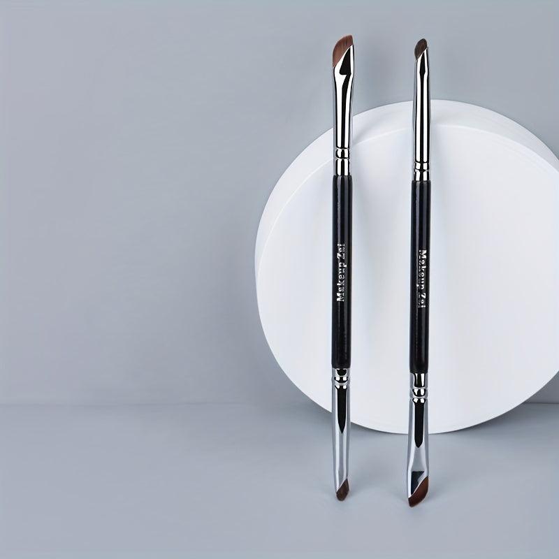 Double Head Sickle Eyeliner Brush Ultra Thin Precision Makeup Brush